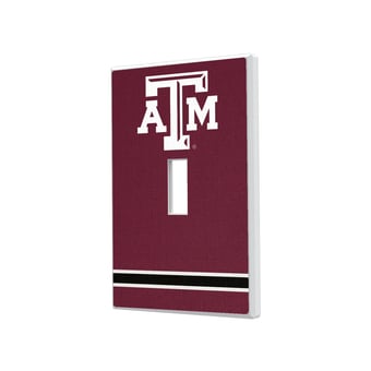 Texas A&M Aggies Stripe Design Single Toggle Light Switch Plate