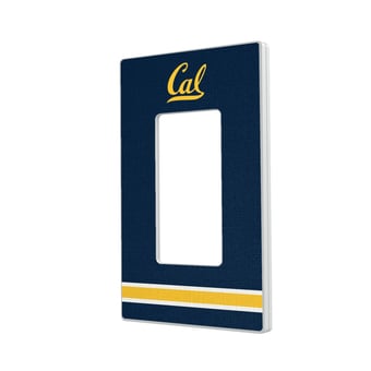Cal Bears Stripe Design Single Rocker Light Switch Plate