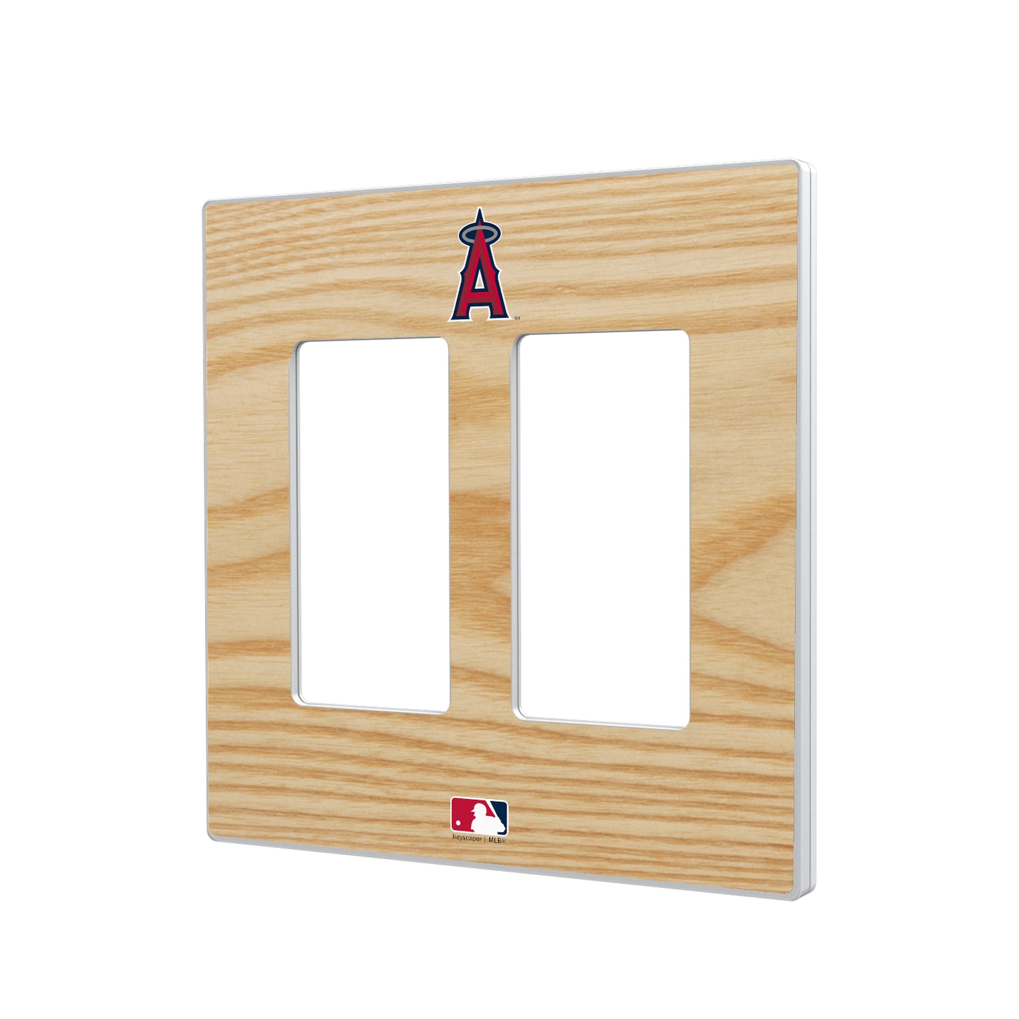 Los Angeles Angels Baseball Bat Design Double Rocker Light Switch Plate