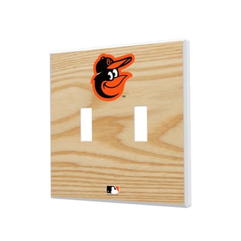 Baltimore Orioles Baseball Bat Design Double Toggle Light Switch Plates