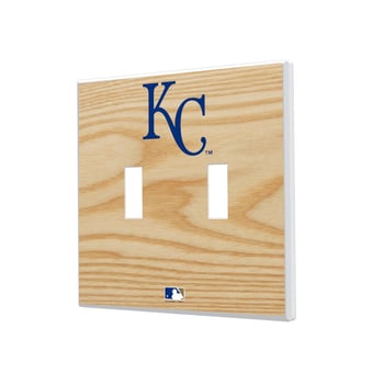Kansas City Royals Baseball Bat Design Double Toggle Light Switch Plates