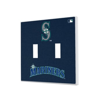 Seattle Mariners Solid Design Double Toggle Light Switch Plate