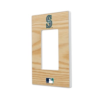 Seattle Mariners Baseball Bat Design Single Rocker Light Switch Plate