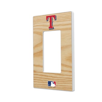 Texas Rangers Baseball Bat Design Single Rocker Light Switch Plate