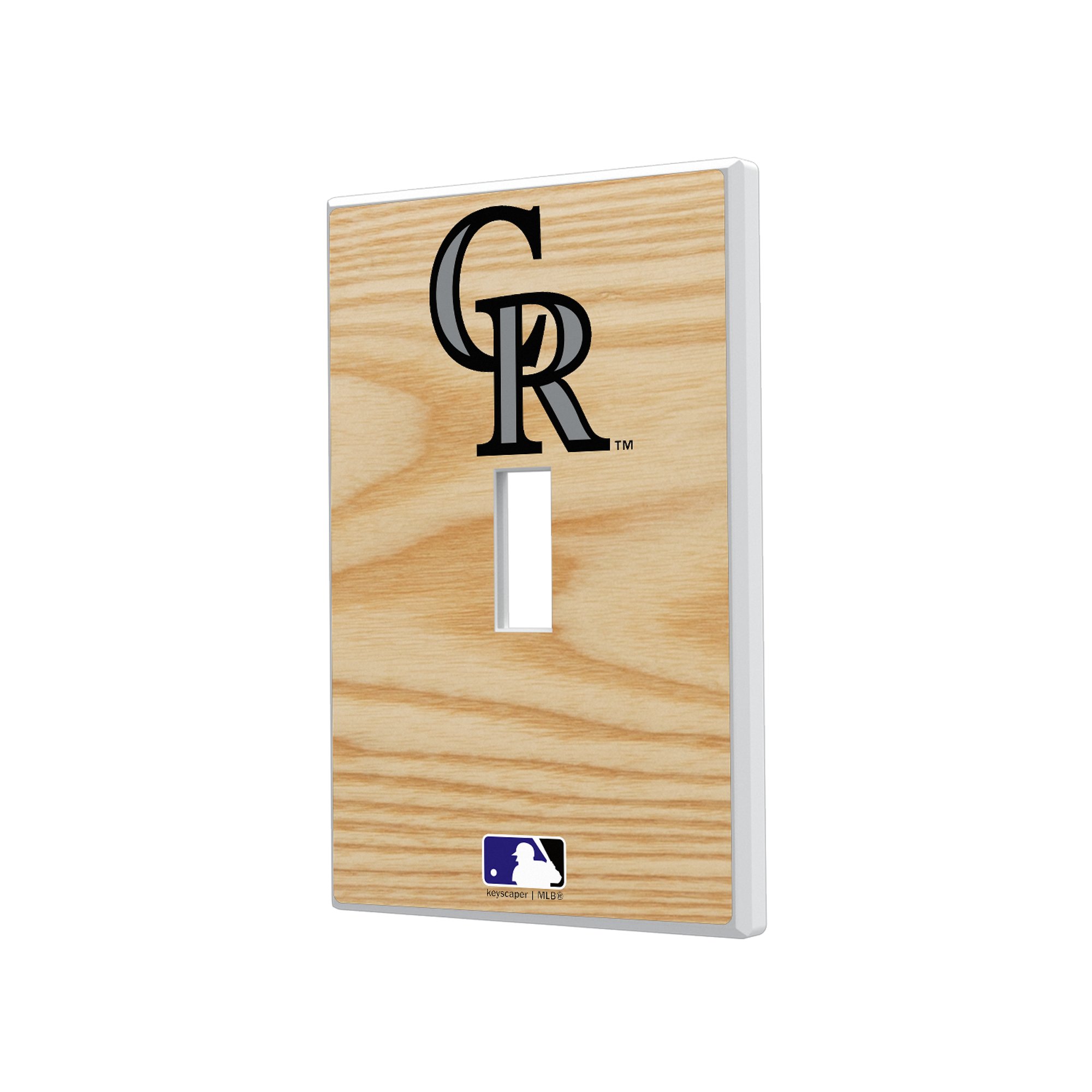 Colorado Rockies Baseball Bat Design Single Toggle Light Switch Plate