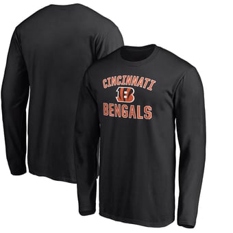 Men's Black Cincinnati Bengals Victory Arch Long Sleeve T-Shirt