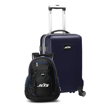 MOJO Navy New York Jets 2-Piece Backpack & Carry-On Set