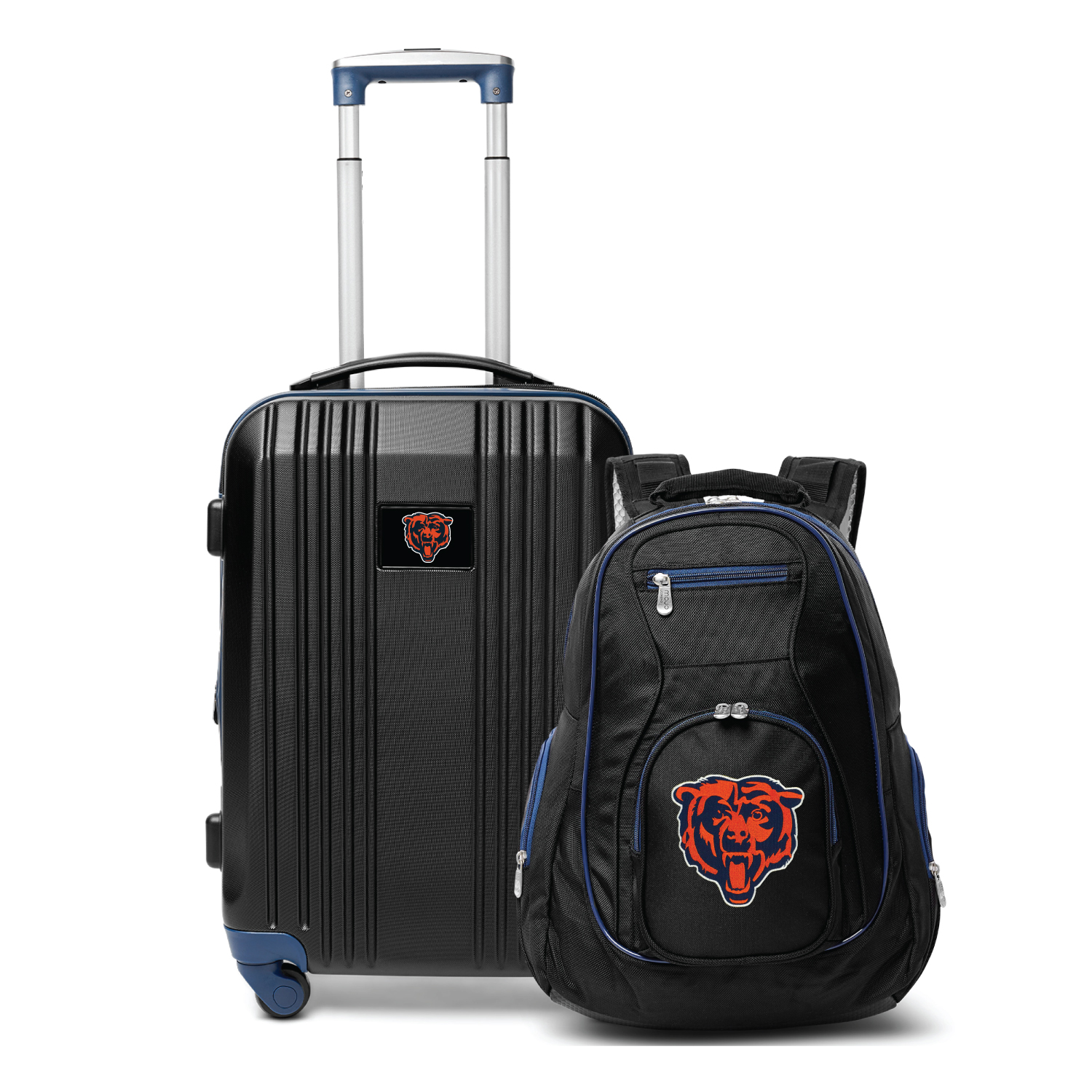 MOJO Navy Chicago Bears 2-Piece Backpack & Carry-On Luggage Set