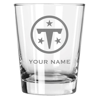 Tennessee Titans 15oz. Personalized Double Old Fashion Etched Glass