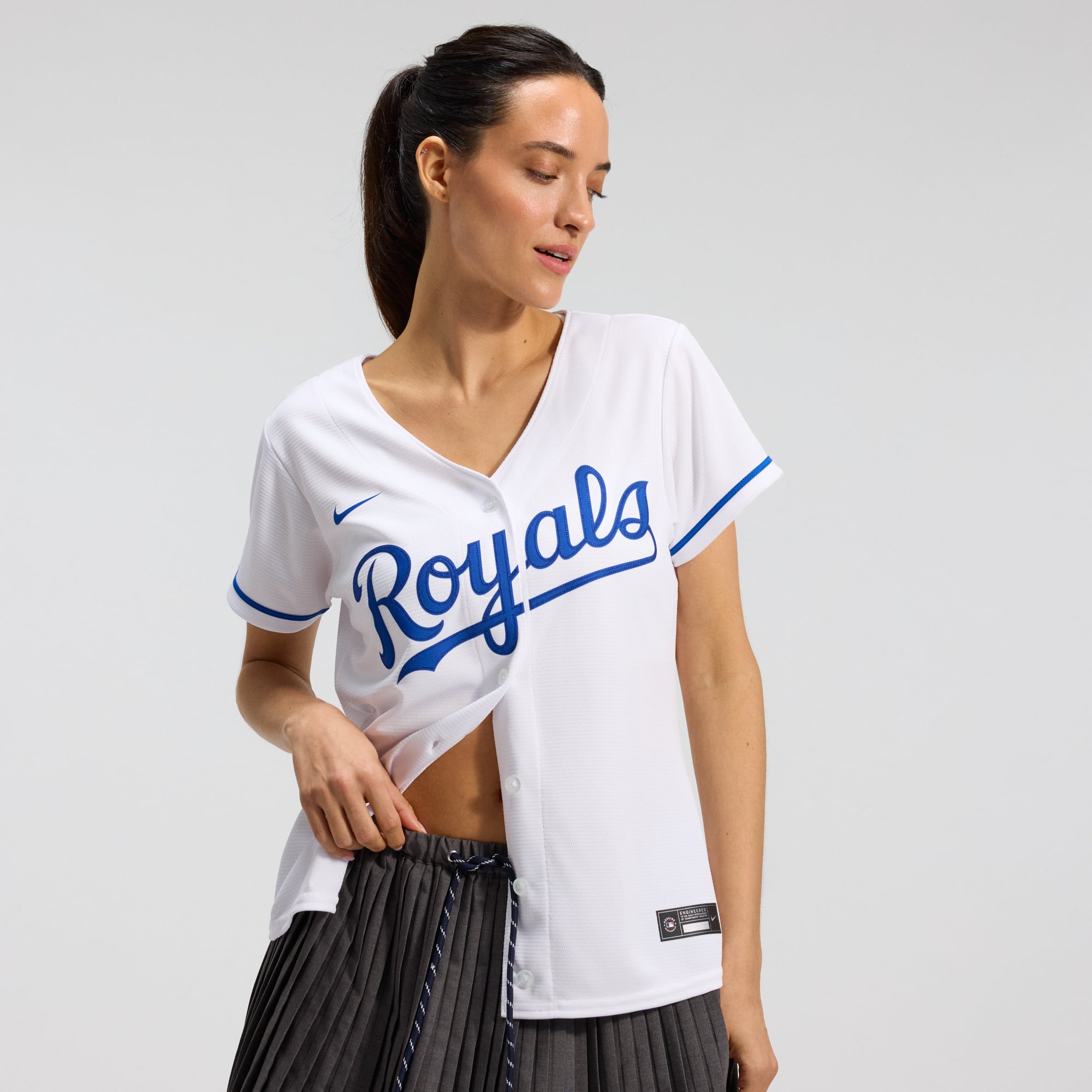 Women's Nike White Kansas City Royals Home Replica Team Jersey