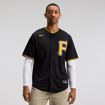 Men's Nike Black Pittsburgh Pirates Alternate Replica Team Jersey