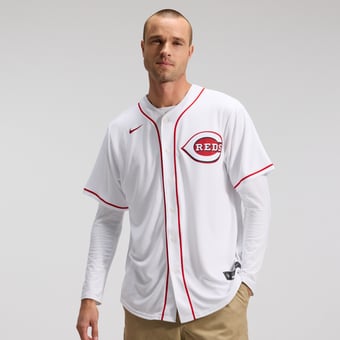 Men's Nike White Cincinnati Reds Home Replica Team Jersey