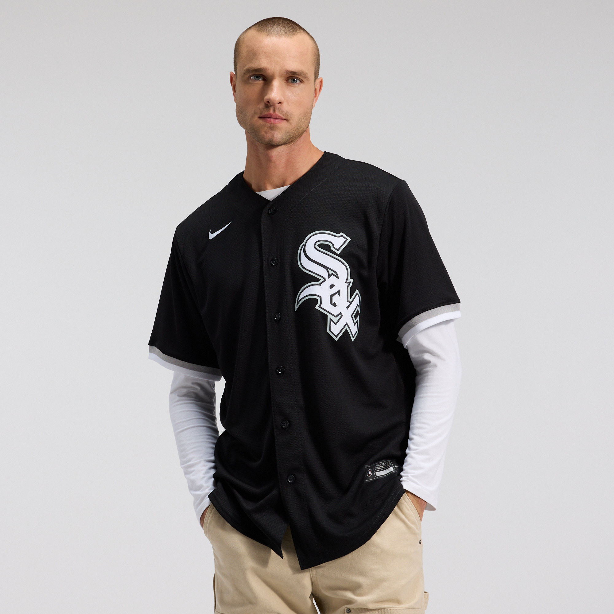 Men's Nike Black Chicago White Sox Alternate Replica Team Jersey