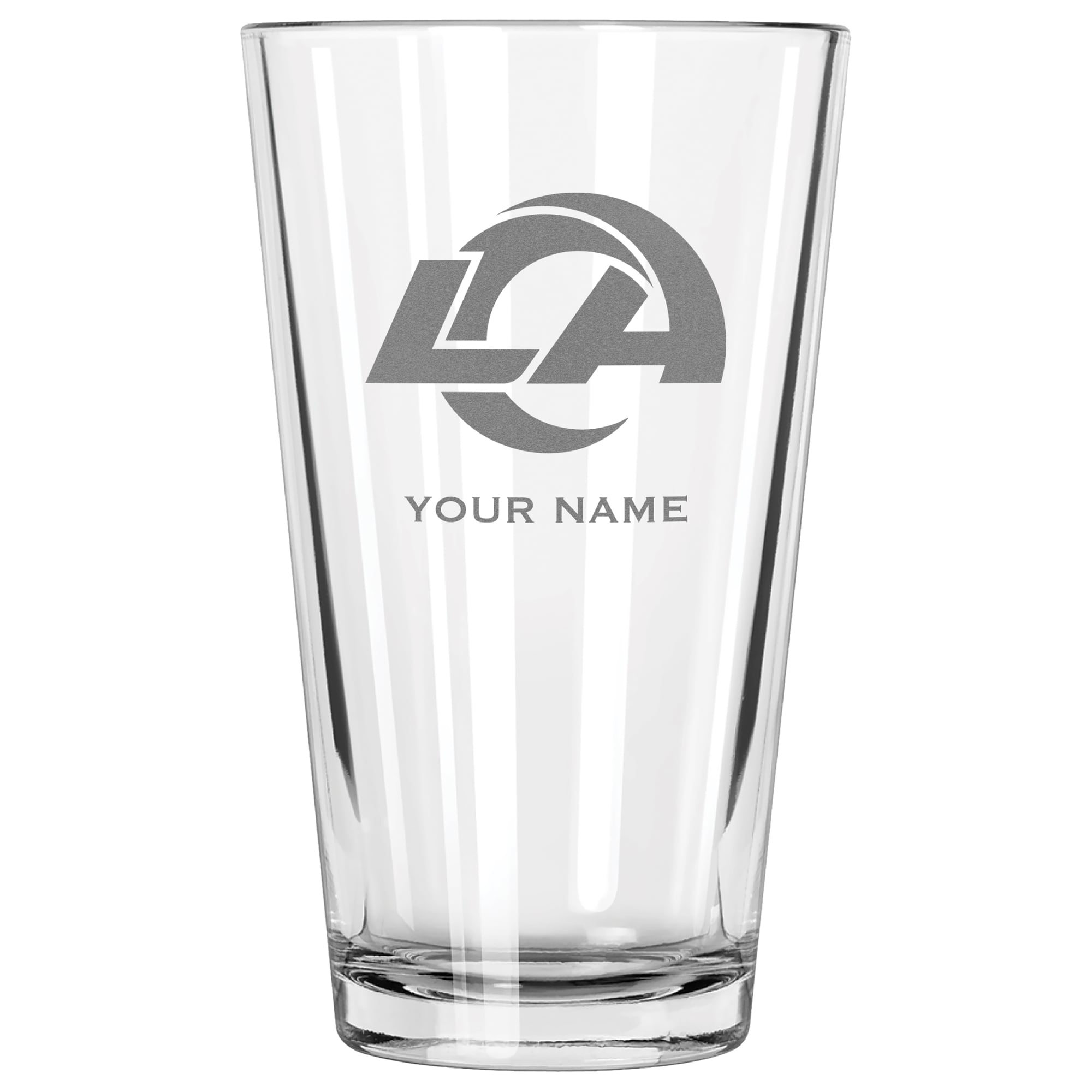 Los Angeles Rams 16oz. Personalized Etched Pint Glass
