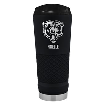 Black Chicago Bears 24oz. Personalized Stealth Draft Tumbler