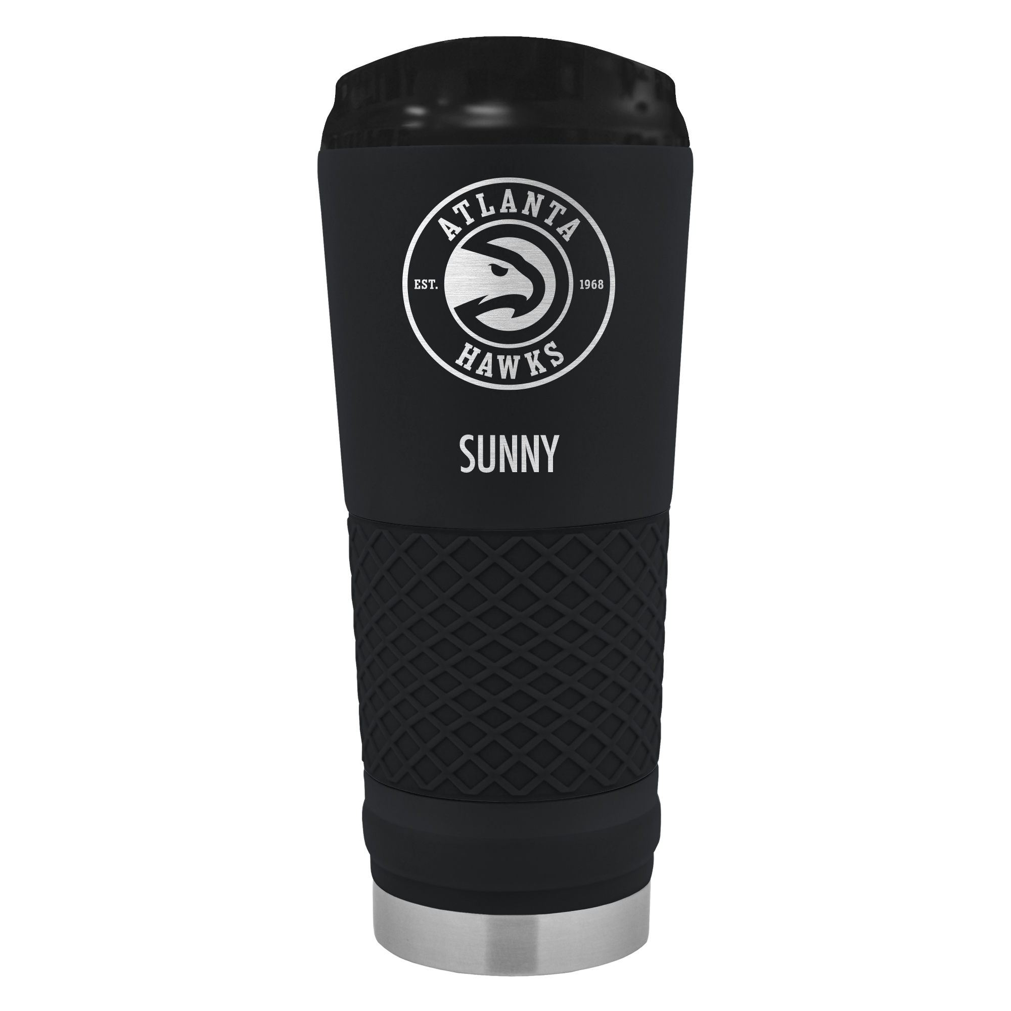 Black Atlanta Hawks 24oz. Personalized Stealth Draft Tumbler