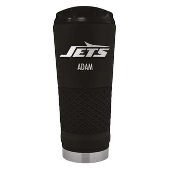 Black New York Jets 24oz. Personalized Stealth Draft Tumbler