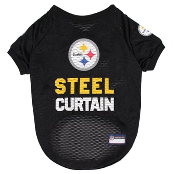 Black Pittsburgh Steelers NFL Novelty Dog Jersey