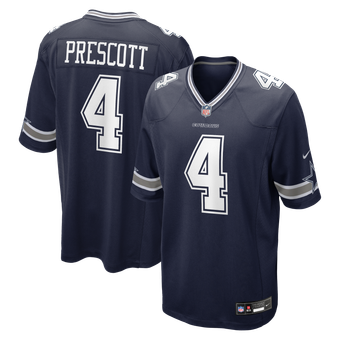 Men's Nike Dak Prescott Navy Dallas Cowboys Game Player - Jersey