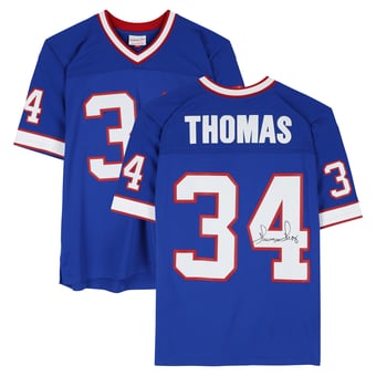 Thurman Thomas Buffalo Bills Autographed Royal Mitchell & Ness Legacy Jersey