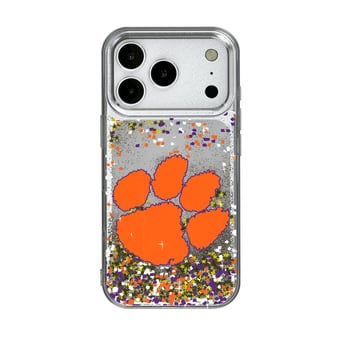 Clemson Tigers iPhone Glitter Confetti Design Case