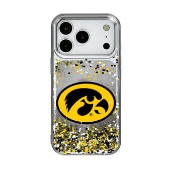 Iowa Hawkeyes iPhone Glitter Confetti Design Case