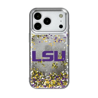 LSU Tigers iPhone Glitter Confetti Design Case