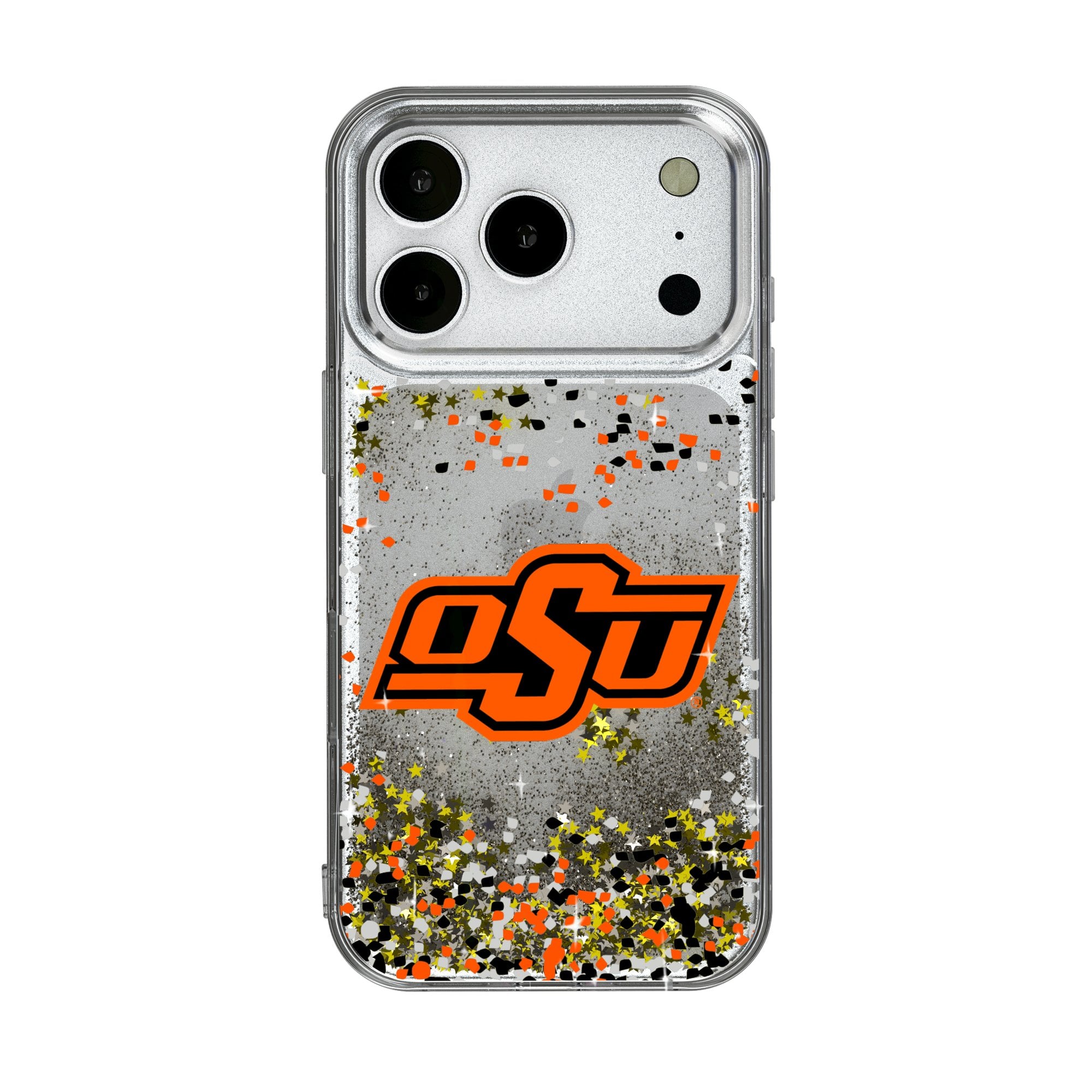 Oklahoma State Cowboys iPhone Glitter Confetti Design Case