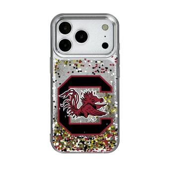 South Carolina Gamecocks iPhone Glitter Confetti Design Case