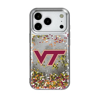 Virginia Tech Hokies iPhone Glitter Confetti Design Case