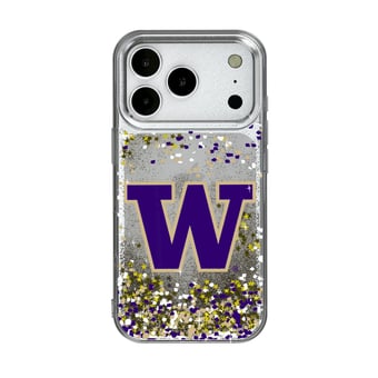 Washington Huskies iPhone Glitter Confetti Design Case