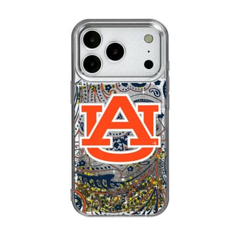 Auburn Tigers iPhone Glitter Paisley Design Case