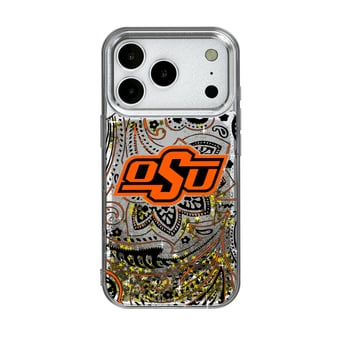Oklahoma State Cowboys iPhone Glitter Paisley Design Case