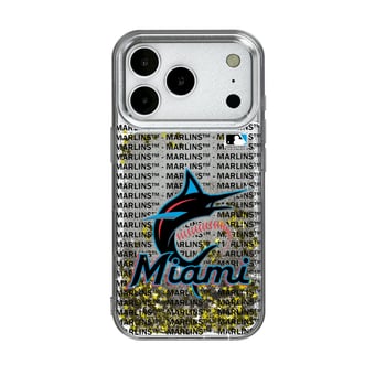 Miami Marlins iPhone Text Backdrop Design Case