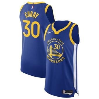 Men's Nike Stephen Curry Royal Golden State Warriors Authentic Jersey - Icon Edition