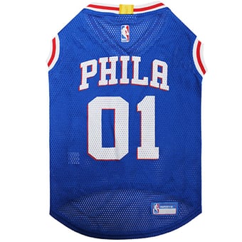 Philadelphia 76ers Mesh Dog Basketball Jersey