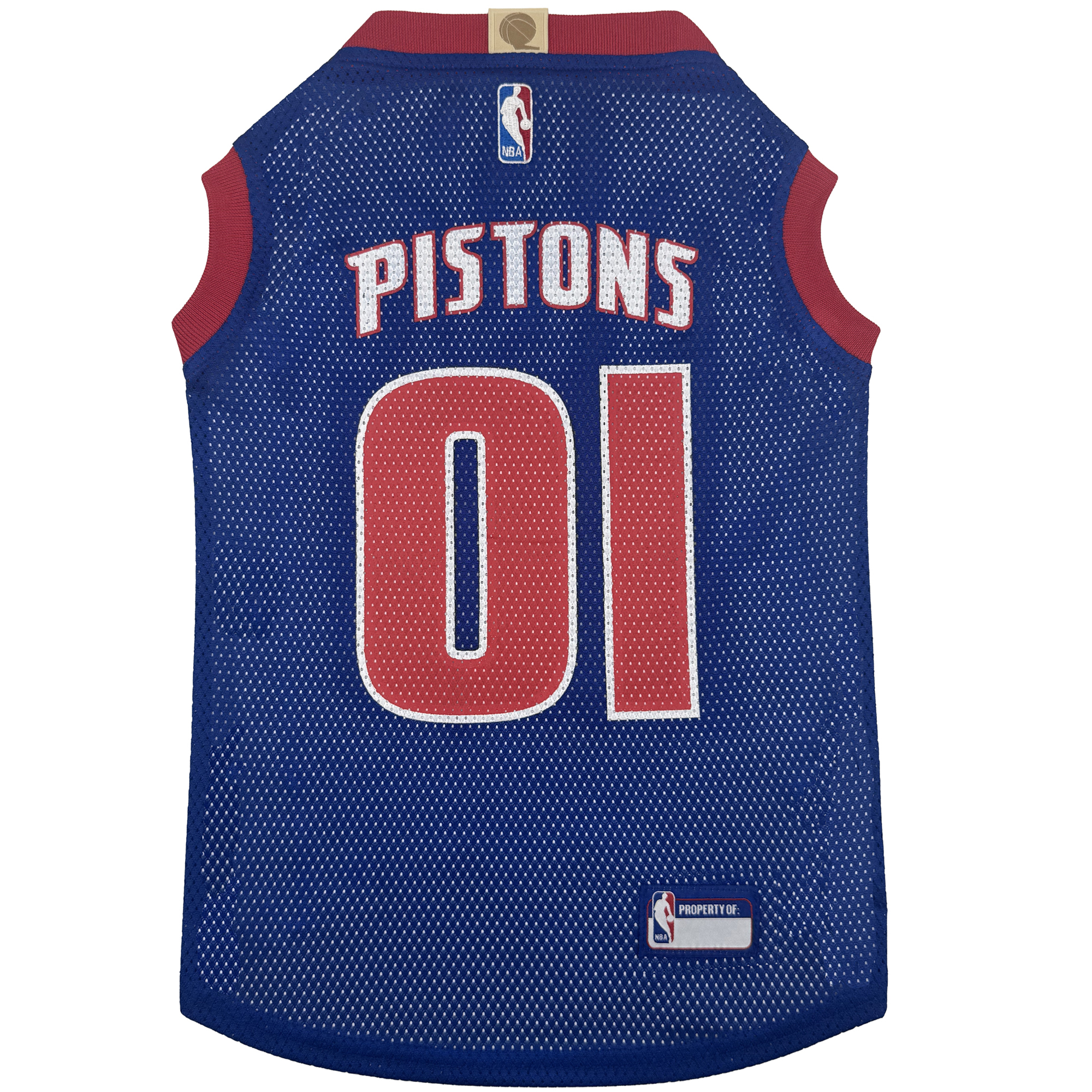 Detroit Pistons Mesh Dog Basketball Jersey