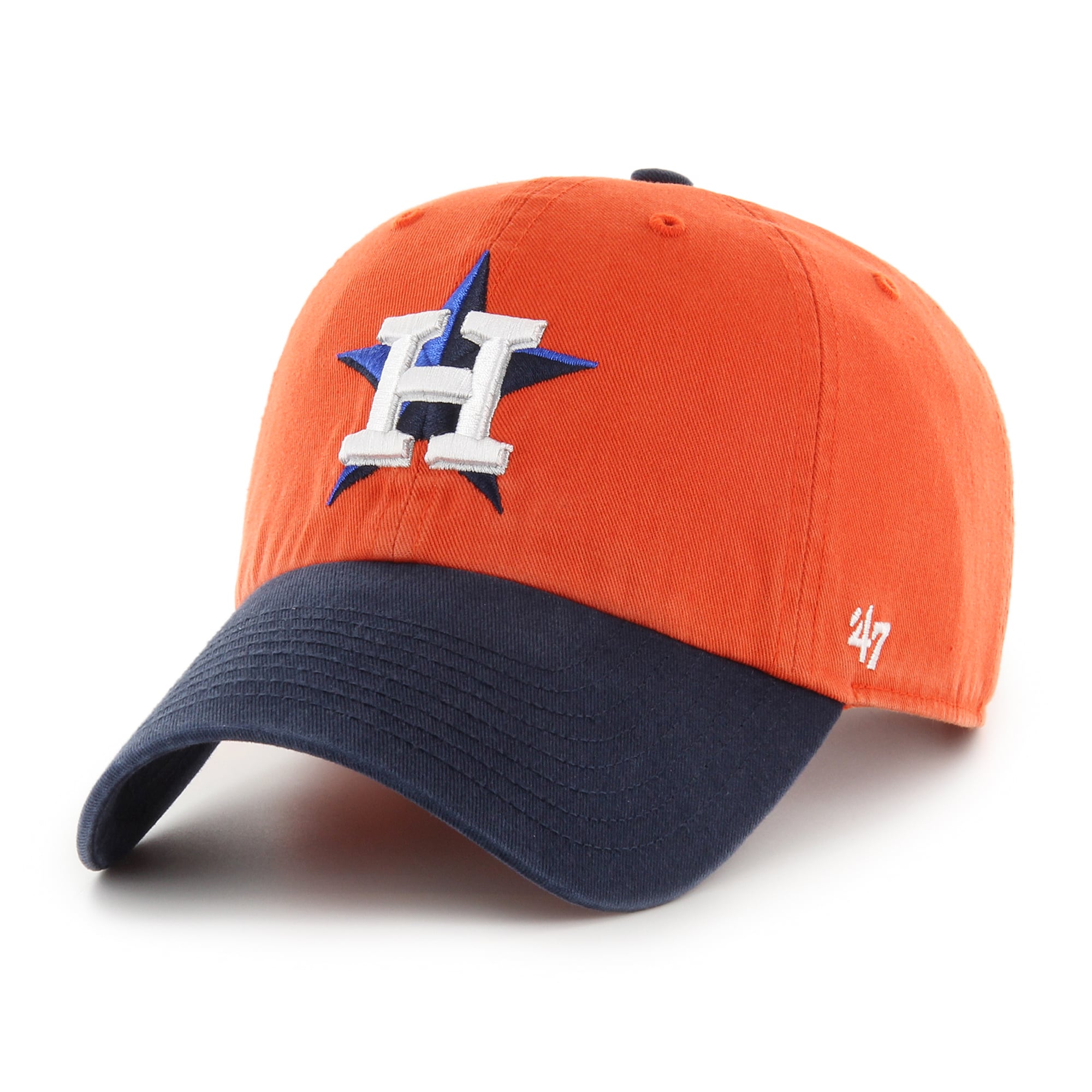 Men's '47 Orange Houston Astros Clean Up Adjustable Hat