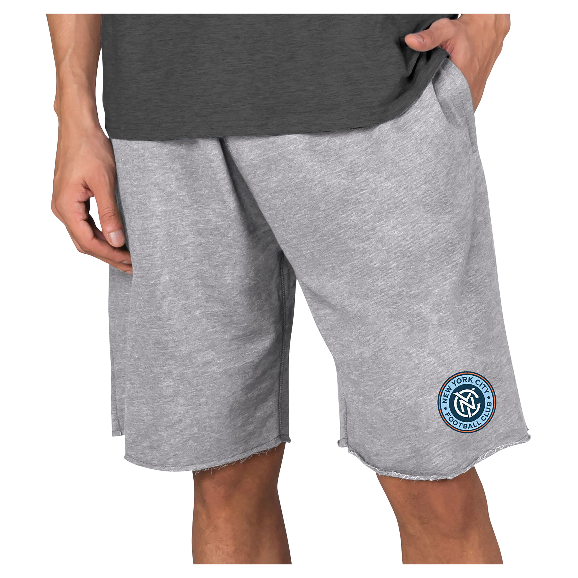 Men’s Concepts Sport Gray New York City FC Mainstream Terry Tri-Blend Shorts