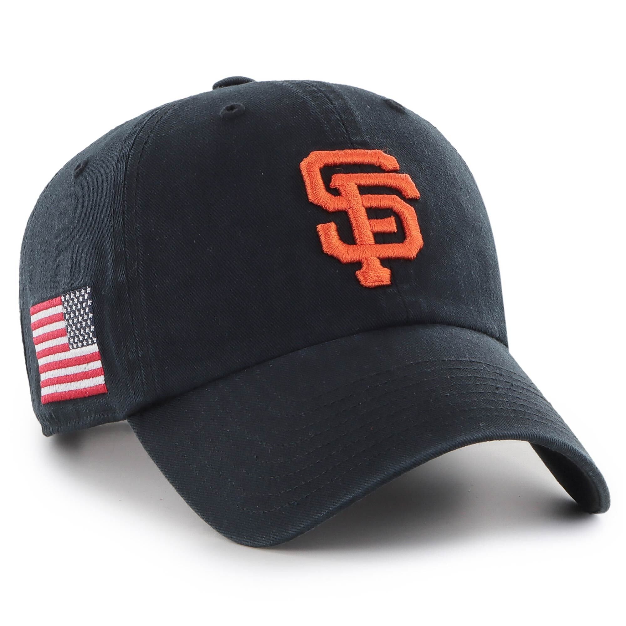 Men's '47 Black San Francisco Giants Heritage Clean Up Adjustable Hat