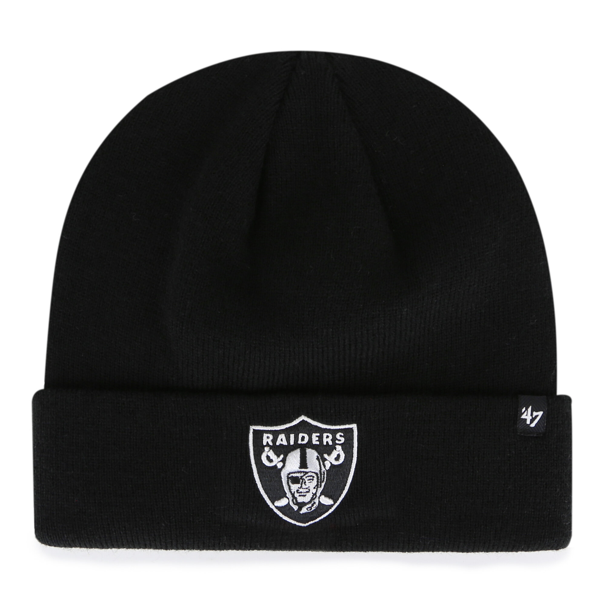 Men's '47 Black Las Vegas Raiders Primary Basic Cuffed Knit Hat
