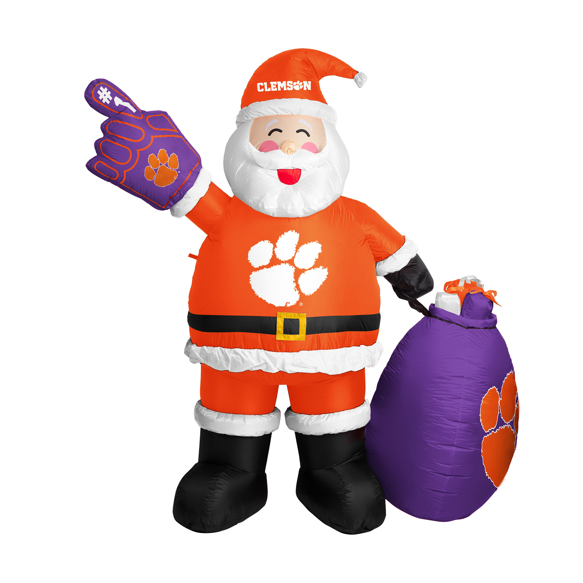 Clemson Tigers 7′ Inflatable Santa Clemson Tigers 7′ Inflatable Santa