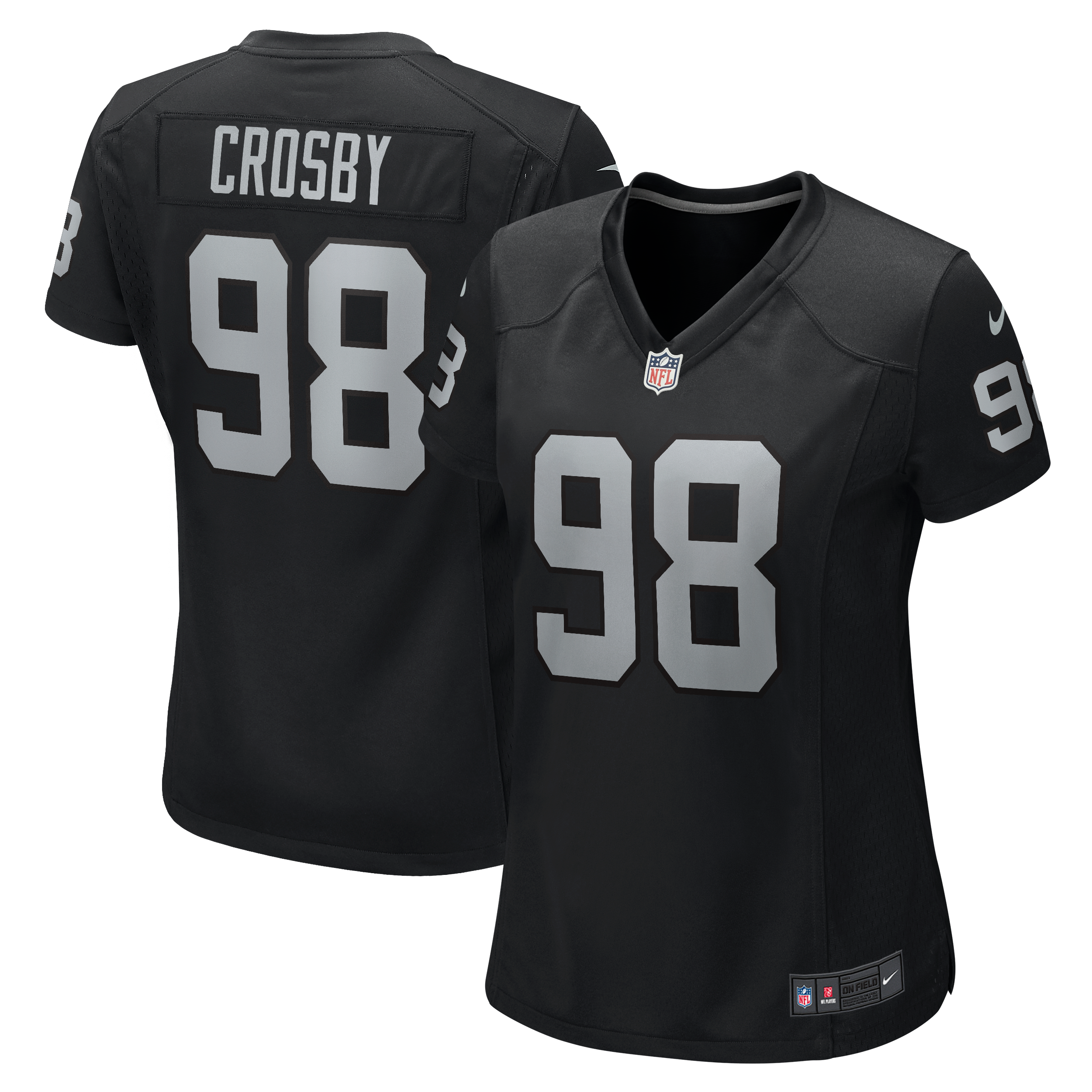 Women's Nike Maxx Crosby Black Las Vegas Raiders Jersey