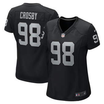 Women's Nike Maxx Crosby Black Las Vegas Raiders Jersey