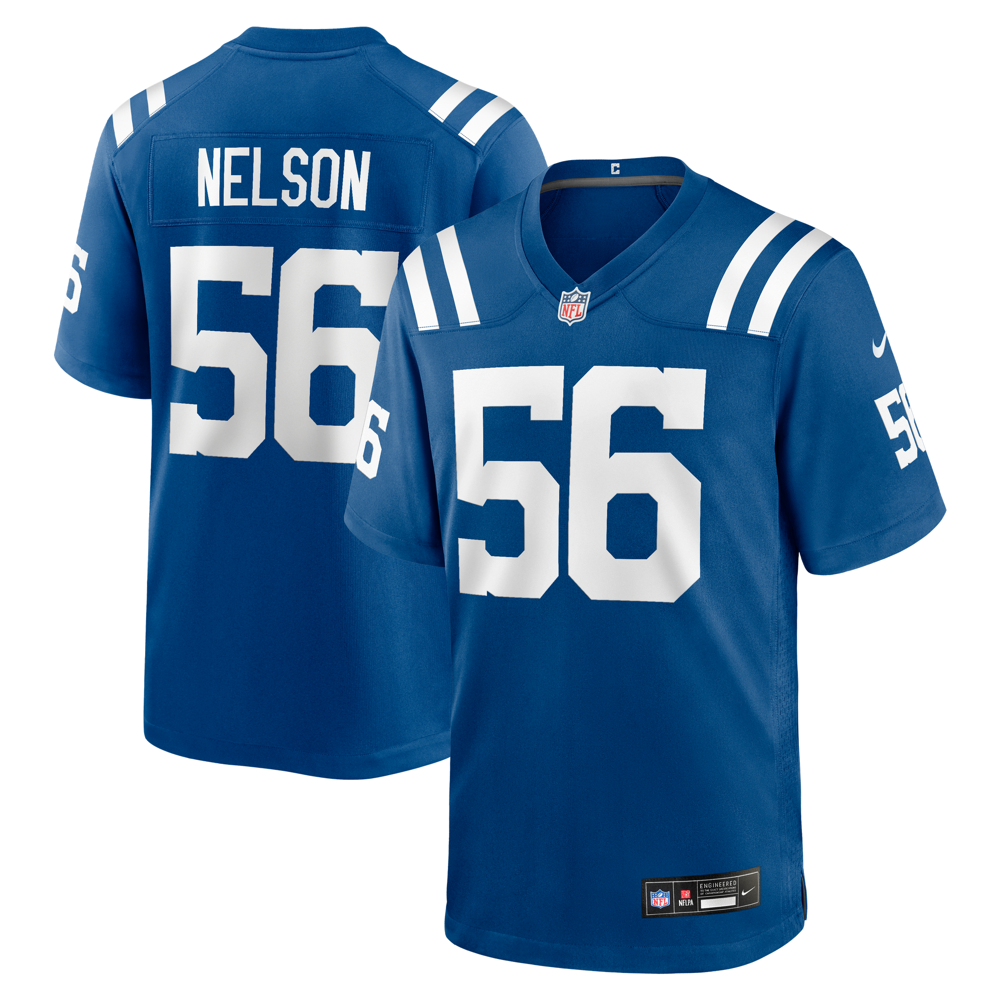 Men's Nike Quenton Nelson Royal Indianapolis Colts Game Player Jersey