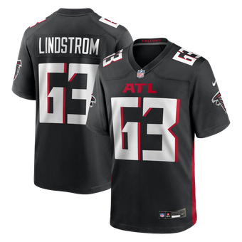 Men's Nike Chris Lindstrom Black Atlanta Falcons Game Jersey