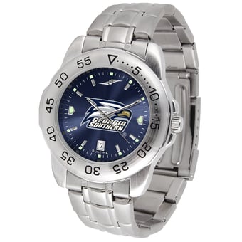 Navy Georgia Southern Eagles Sport Steel AnoChrome Watch