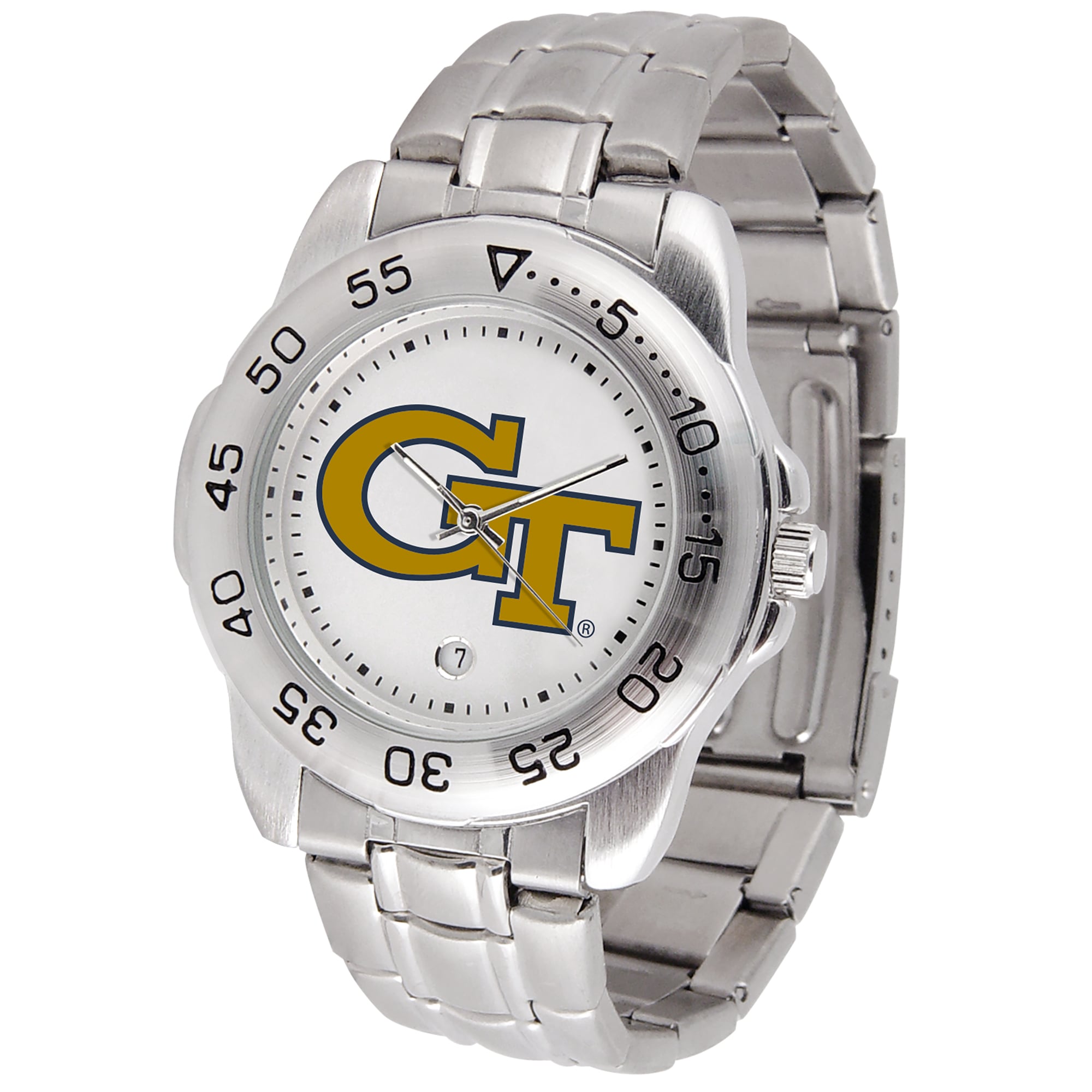 White Georgia Tech Yellow Jackets Sport Steel Watch