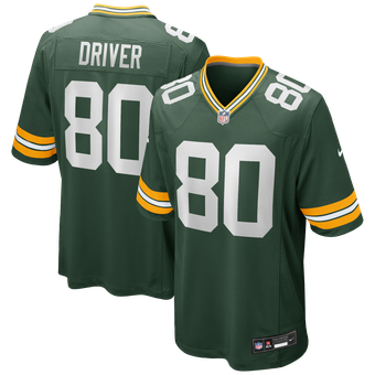Men's Nike Donald Driver Green Green Bay Packers Game Retired Player Jersey