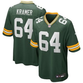 Men's Nike Jerry Kramer Green Green Bay Packers Game Retired Player Jersey